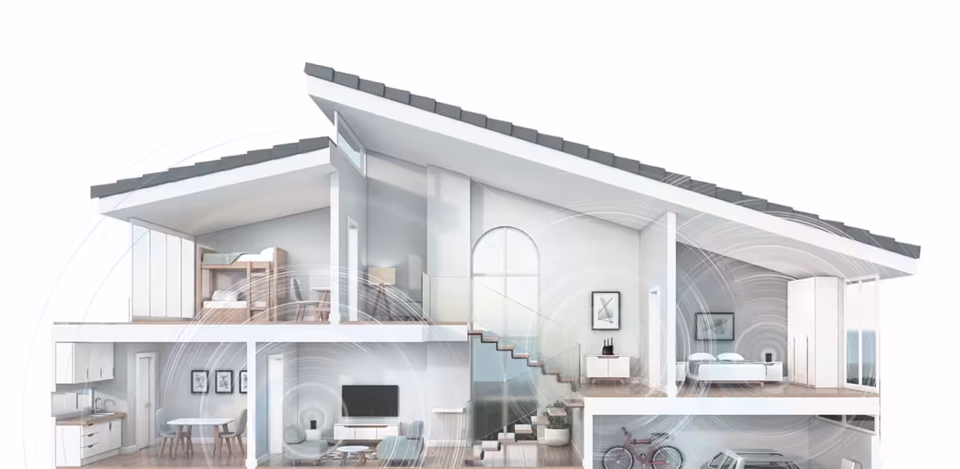 ASUS AiMesh technology creates a whole-home WiFi network with seamless coverage.