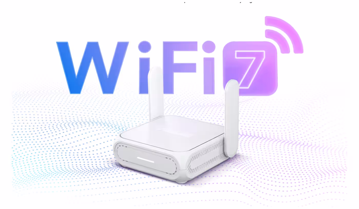 ASUS RT-BE58 Go router featuring advanced WiFi 7 technology
