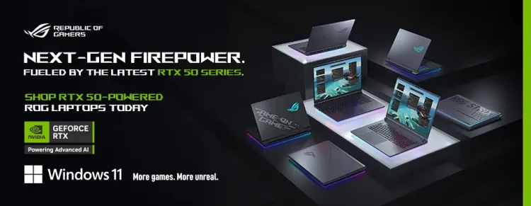 Asus RTX 50 Series Gaming Laptops