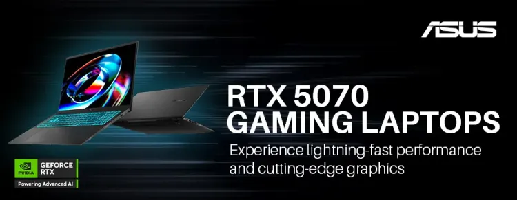 Asus RTX 5070 Gaming Laptops