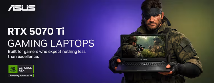 Asus RTX 5070 Ti Gaming Laptops
