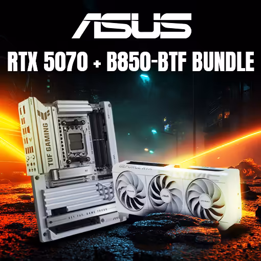 ASUS RTX 5070 White OC SFF Bundle B850 BTF WiFi 7