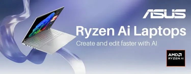 Asus Ryzen AI laptops – Ryzen AI performance, ultraportable gaming and creator laptops