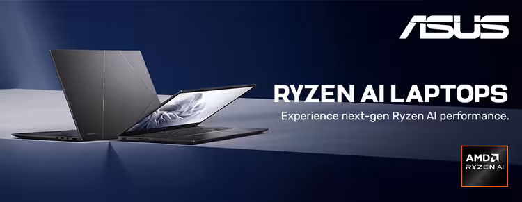 Asus Ryzen AI laptops – Ryzen AI performance, ultraportable gaming and creator laptops