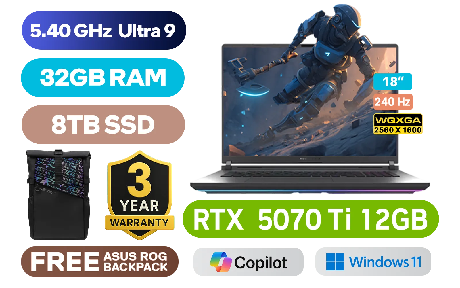 ASUS ROG Strix G18 32GB/8TB | Elite Gaming Laptop