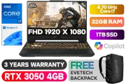 ASUS TUF F15 FX507 Intel Core i7 RTX 3050 Gaming Laptop With 32GB RAM - image 1
