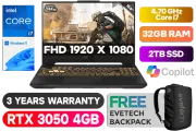 ASUS TUF F15 FX507 Intel Core i7 RTX 3050 Gaming Laptop With 32GB RAM & 2TB SSD - image 1