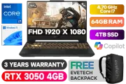 ASUS TUF F15 FX507 Intel Core i7 RTX 3050 Gaming Laptop With 64GB RAM & 4TB SSD - image 1