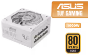 TUF Gaming 1000W Gold PSU White ATX 3.0 Fully Modular - image 1
