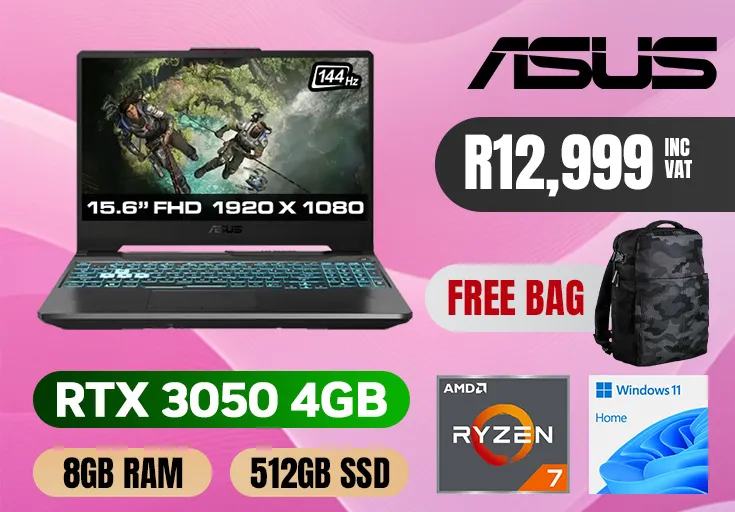 ASUS TUF Gaming A15 FA506NCG Ryzen 7 RTX 3050 Gaming Laptop