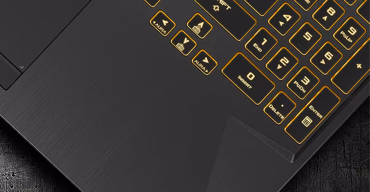 Laptop chassis with sleek brushed metal finish and hairline details