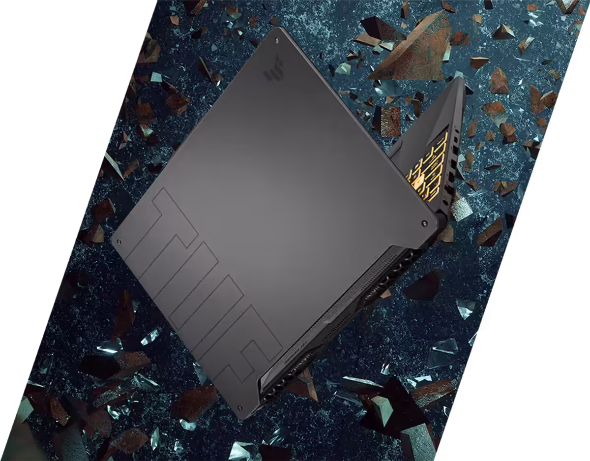 Laptop components undergoing vibration testing to ensure stability during travel
