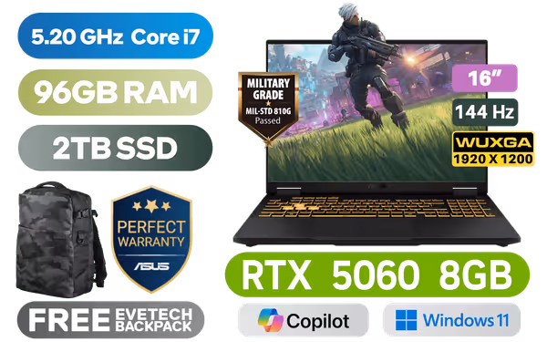ASUS TUF Gaming F16 96GB/2TB Core i7 - image 1 ASUS TUF Gaming F16 96GB/2TB Core i7 - image 1