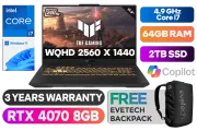 ASUS TUF Gaming F17 Core i7 RTX 4070 Gaming Laptop With 64GB RAM & 2TB SSD - image 1