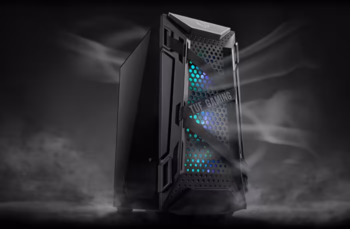 ASUS TUF Gaming GT301 honeycomb front and top panel airflow design