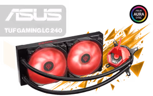 asus-tuf-gaming-lc-240-rgb-zaku-ii-liquid-cpu-cooler - Image 1