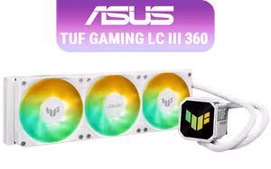asus-tuf-gaming-lc-iii-360-argb-aio-liquid-cooler-white - Image 1