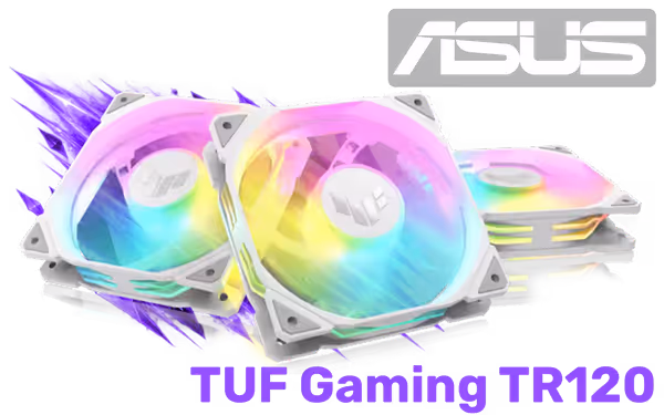 ASUS TUF Gaming TR120 120mm ARGB Reverse Fan Triple Pack - image 1 ASUS TUF Gaming TR120 120mm ARGB Reverse Fan Triple Pack - image 1
