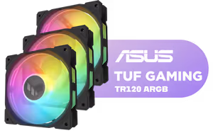 asus-tuf-gaming-tr120-argb-triple-pack-reverse-fan-black - Image 1