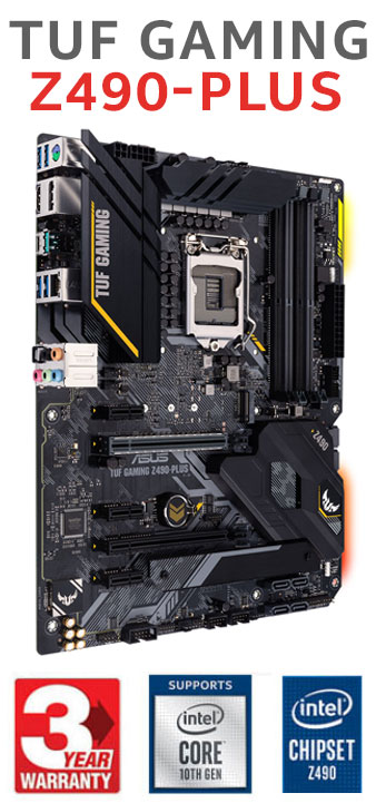 ASUS TUF Gaming Z490-PLUS Intel ATX Motherboard