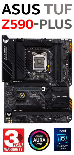 ASUS TUF GAMING Z590-PLUS Intel ATX Motherboard