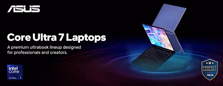 Asus Core Ultra 7 — ultra‑portable Asus Core Ultra 7 laptops with OLED display, long battery life, and high performance 💻⚡