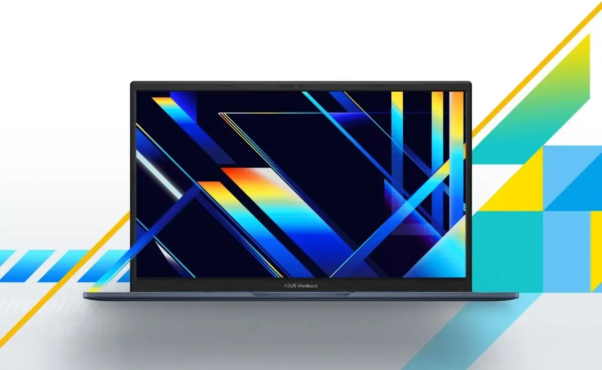ASUS Vivobook 15 featuring a three-sided slim-bezel NanoEdge display with TÜV Rheinland certification.