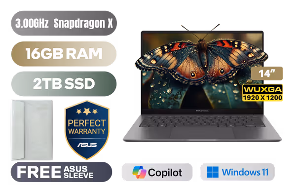 ASUS Vivobook A14 16GB/2TB Snapdragon X - image 1 ASUS Vivobook A14 16GB/2TB Snapdragon X - image 1