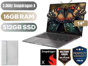 Vivobook A14 S5408QA Snapdragon X | ASUS 16GB/512GB | Laptop - Image 1
