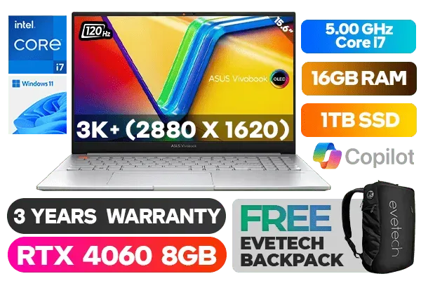 ASUS Vivobook Pro 15 OLED - Intel Core i7 RTX 4060 Laptop | High
