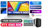 ASUS Vivobook Pro 15 OLED Intel Core i7 RTX 4060 Laptop With 40GB RAM & 4TB SSD - image 1
