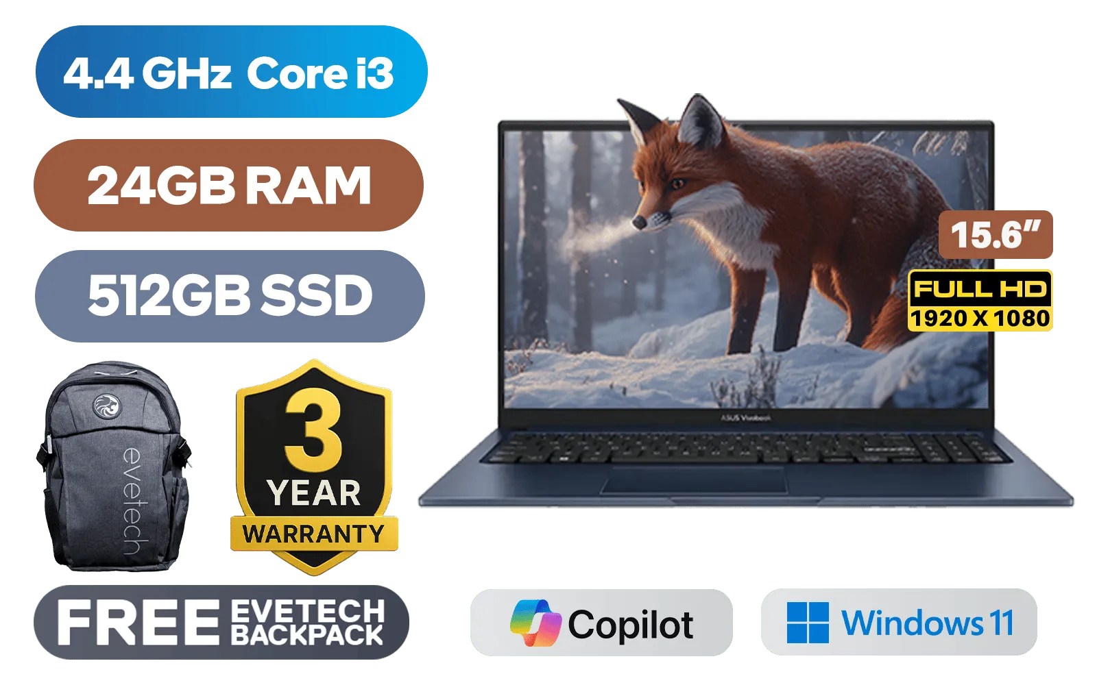 ASUS Vivobook 15 X1504ZA Intel Core i3 | ASUS Vivobook X1504ZA 24GB ...