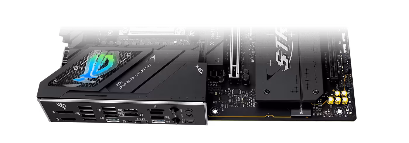 The Strix B850-F motherboard features SupremeFX audio technology for high-fidelity gaming sound
