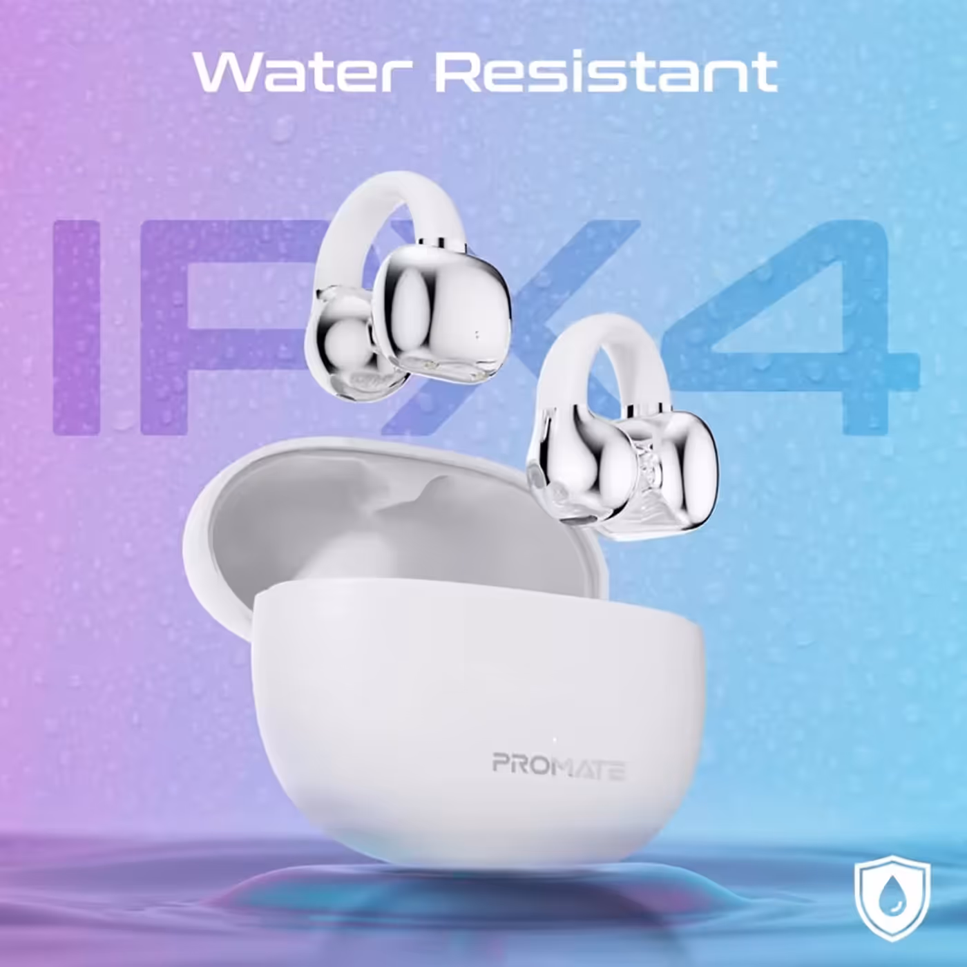 IPX4 water resistant Promate AudioFit earbuds