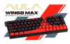 AULA WIN68 MAX Wired Magnetic Keyboard - Black/Red - image 1