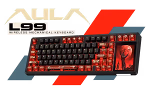 aula-l99-wireless-mechanical-keyboard-with-screen-red-black aula-l99-wireless-mechanical-keyboard-with-screen-red-black - Image 1