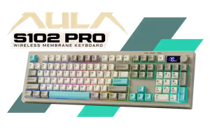 aula-s102-pro-wireless-membrane-keyboard-grey - Image 1