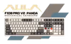 AULA F108 PRO V2 Wireless Mechanical Keyboard (Black/Grey/White) - image 1