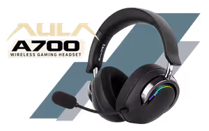 aula-a700-wireless-gaming-headset-black-grey - Image 1