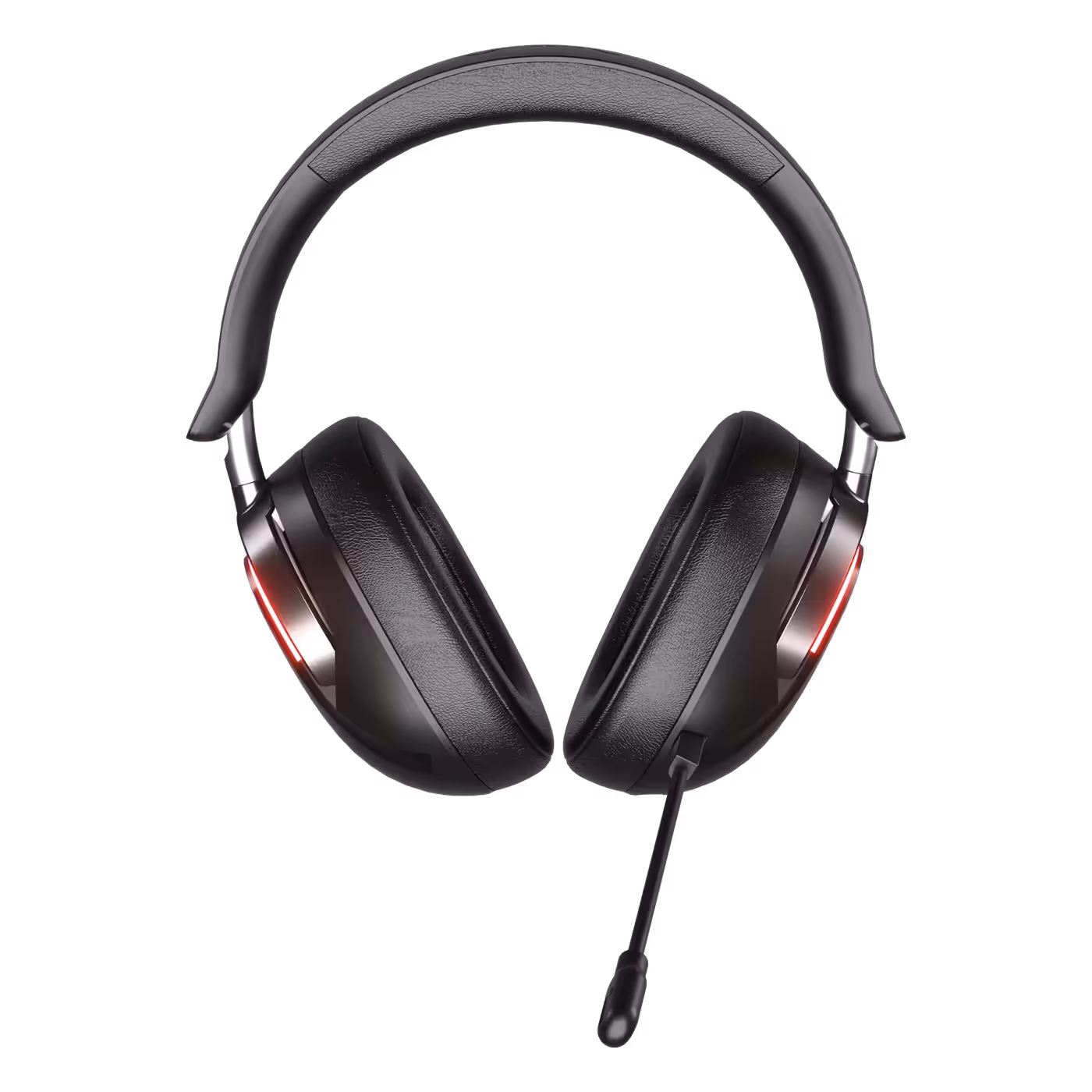 AULA A700 headset front view with its lighting on