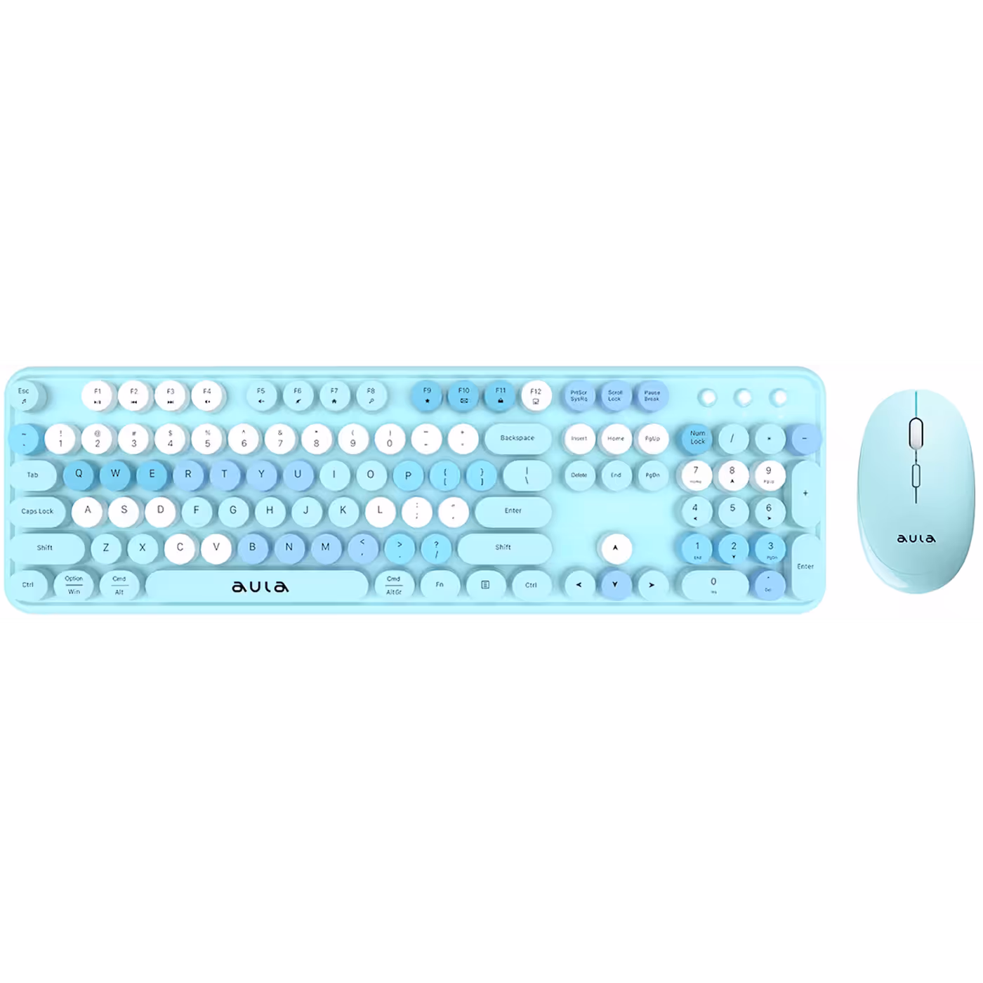 AULA AC306 keyboard and mouse in blue