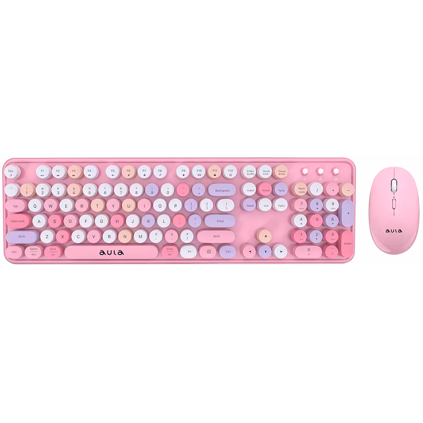 AULA AC306 keyboard and mouse in pink