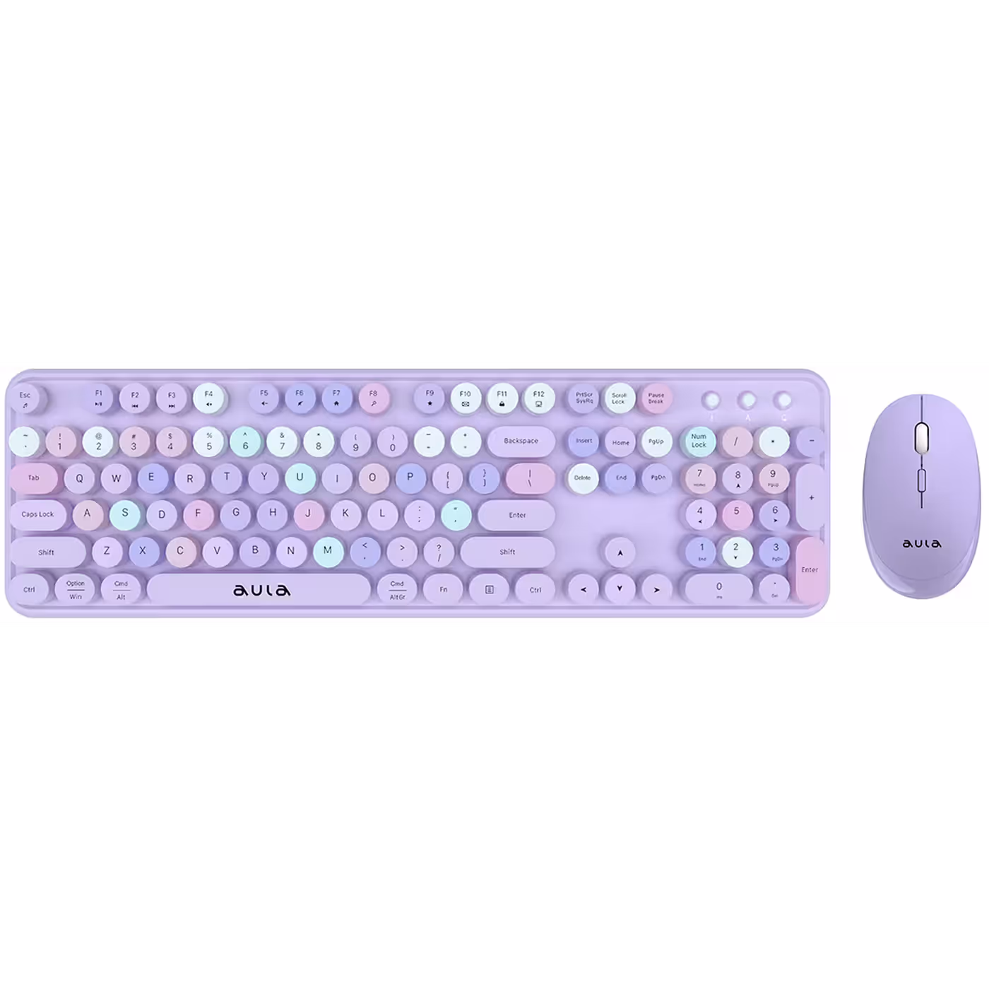 AULA AC306 keyboard and mouse in purple