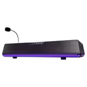 AULA GS6 Pro Gaming Soundbar Speaker with RGB & Mic (Black) - image 3