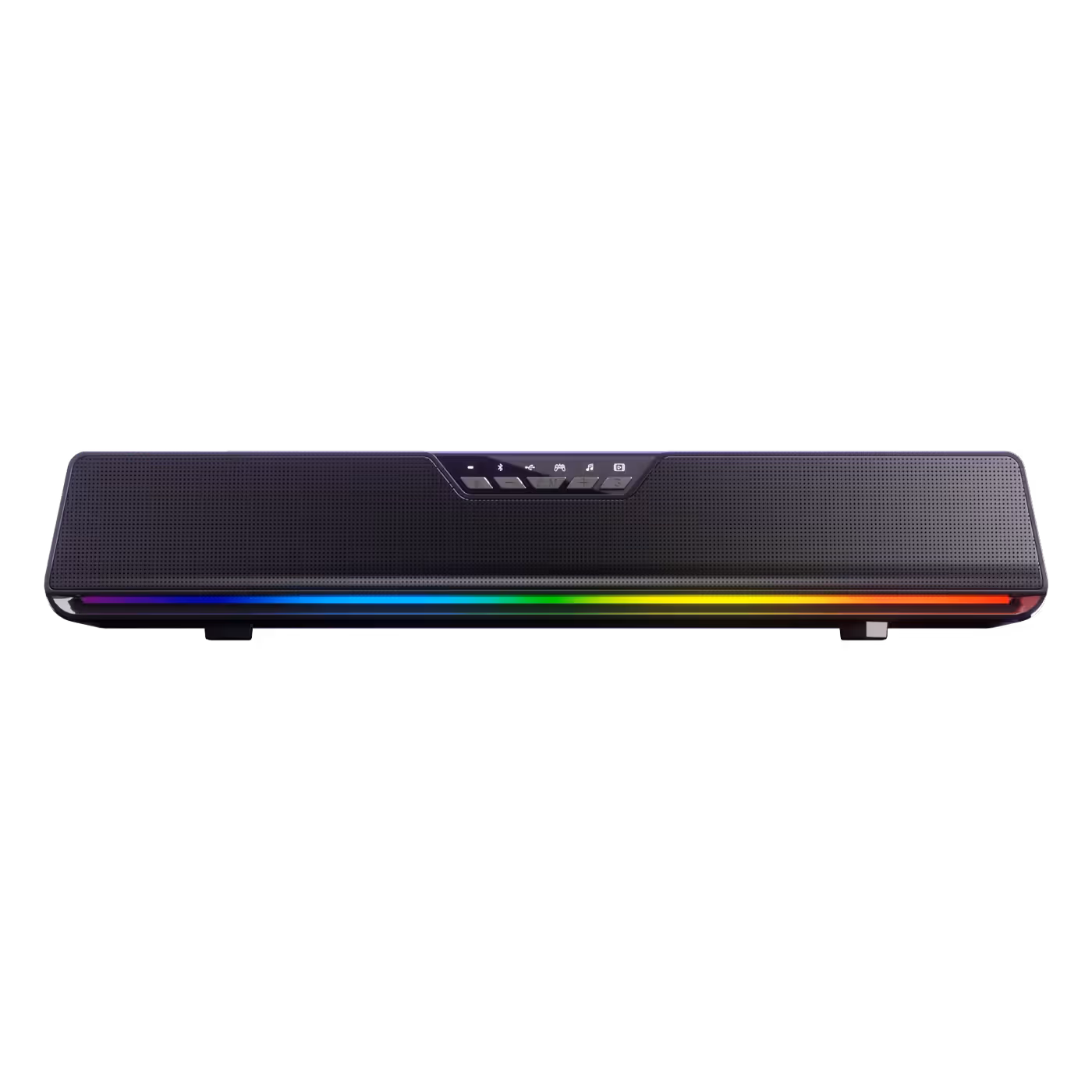 AULA GS6 Pro soundbar in black with RGB lighting
