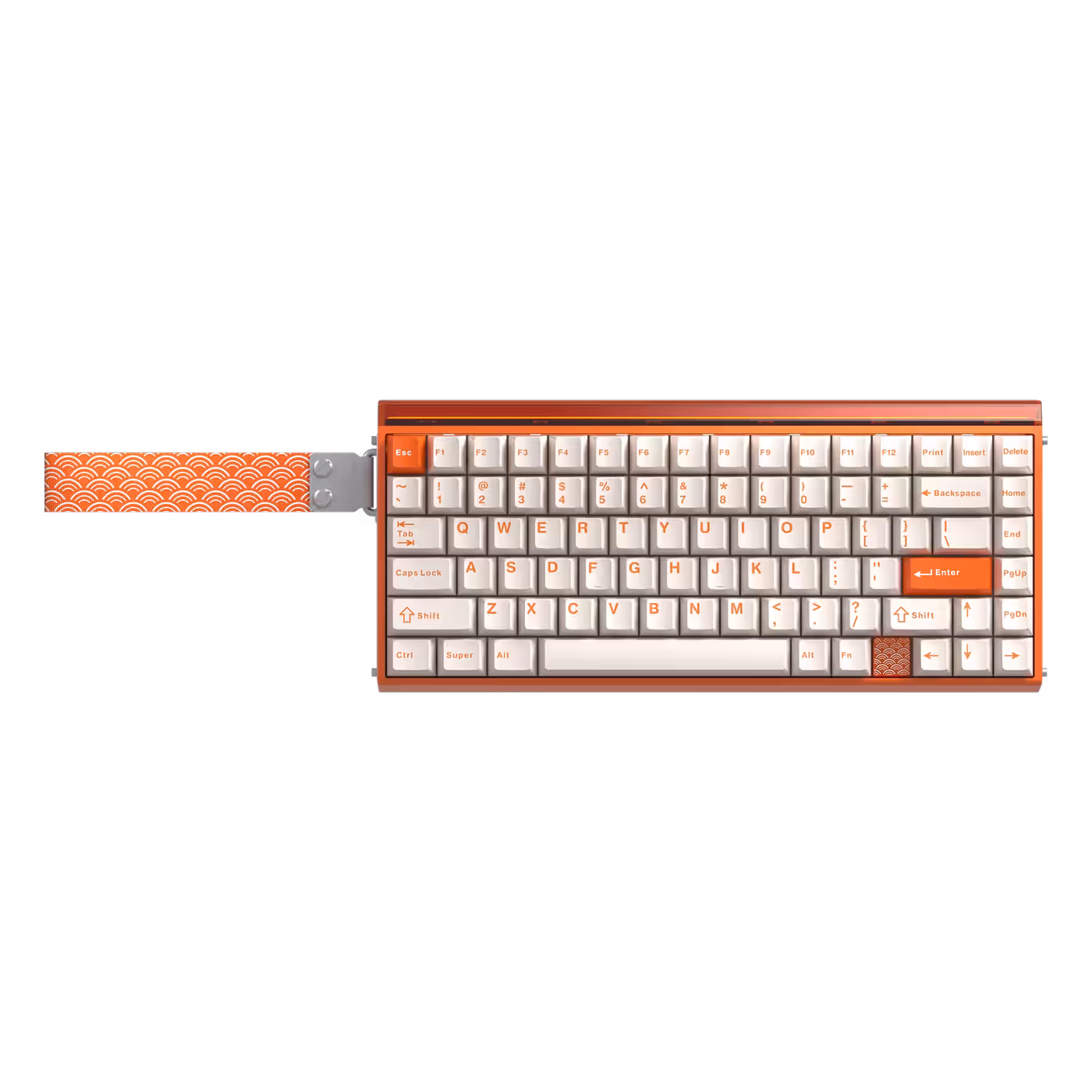 AULA HERO 75 HE keyboard in orange