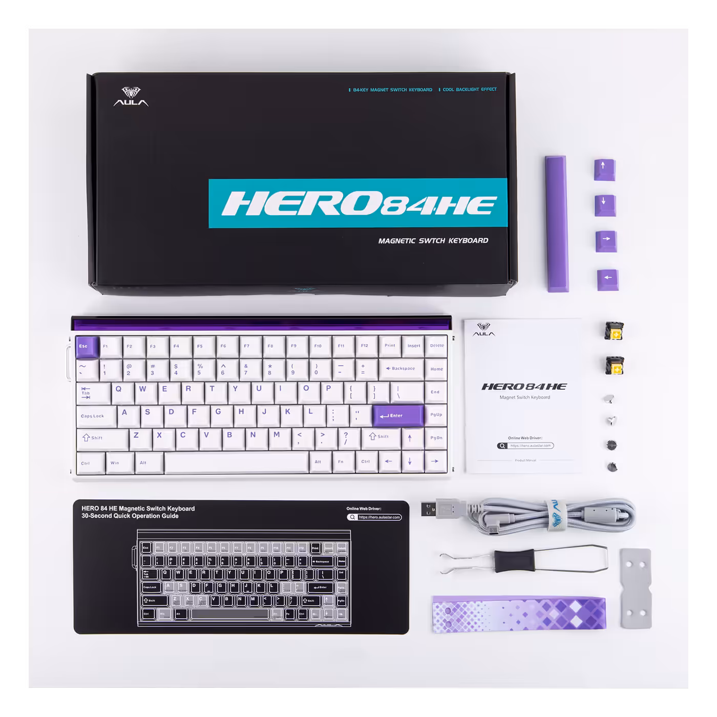AULA HERO 84 HE box contents
