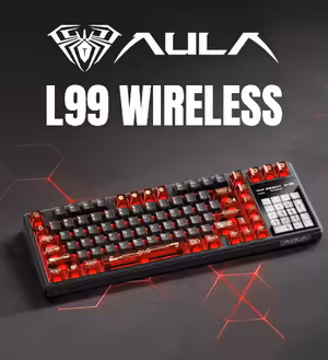 AULA L99 Wireless Keyboard - Red/Black