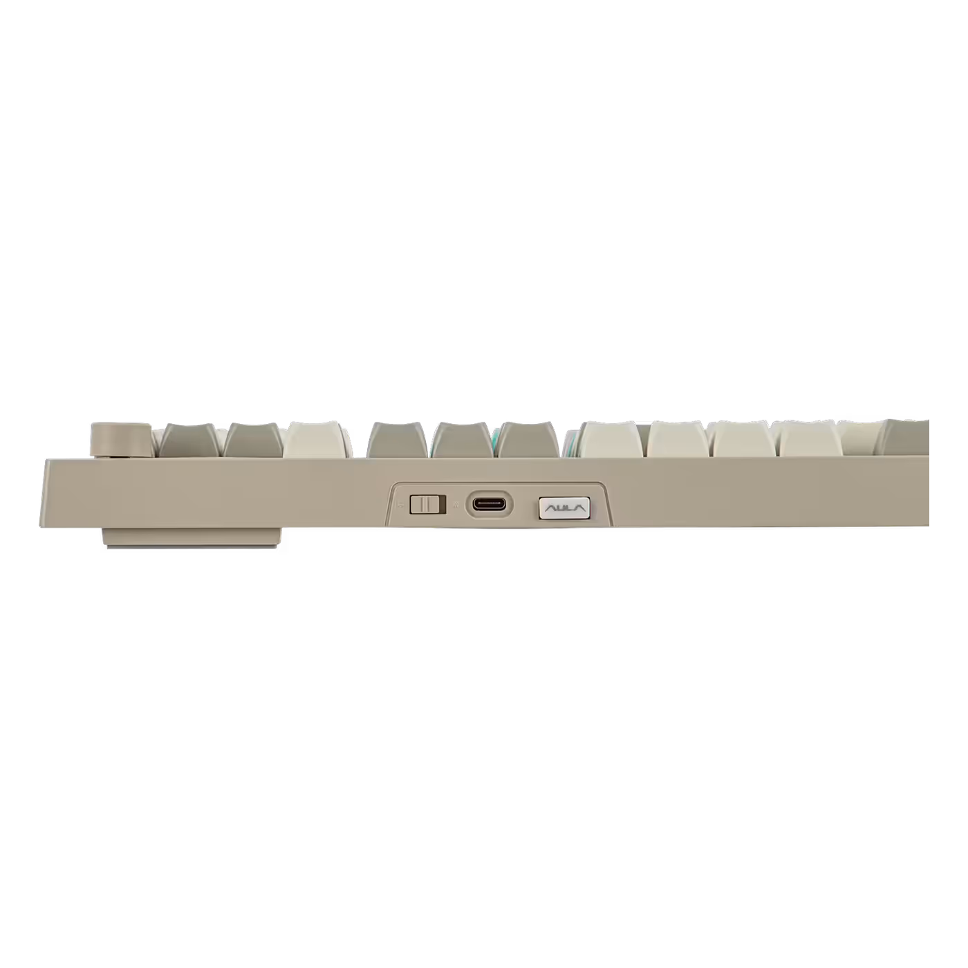Back of the AULA S102 PRO with mode switch and USB-C port