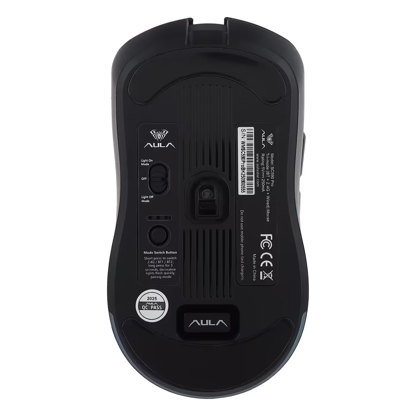 Underside of the AULA SC590 Pro